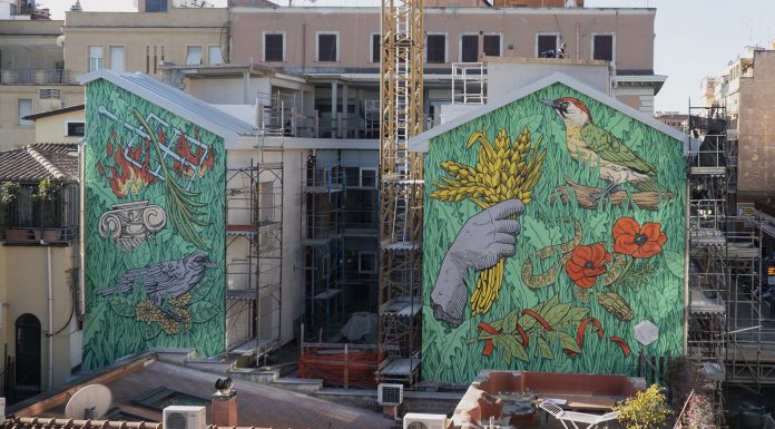 “Patrimonio indigeno”, una nuova opera di arte urbana di Lucamaleonte